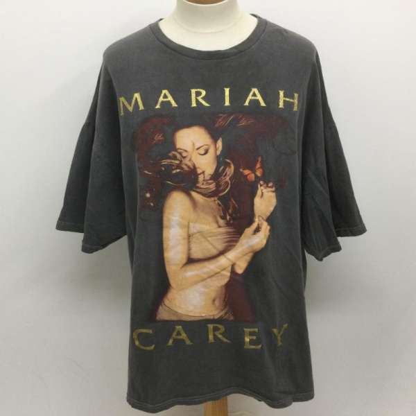 USED 古着 半袖 Tシャツ T Shirt 90's メキシコ製 MARIAH CAREY ロメロゴ グラフィックプリント 半袖Tシャツ オーバーサイズ【USED】【古着】【中古】10104401