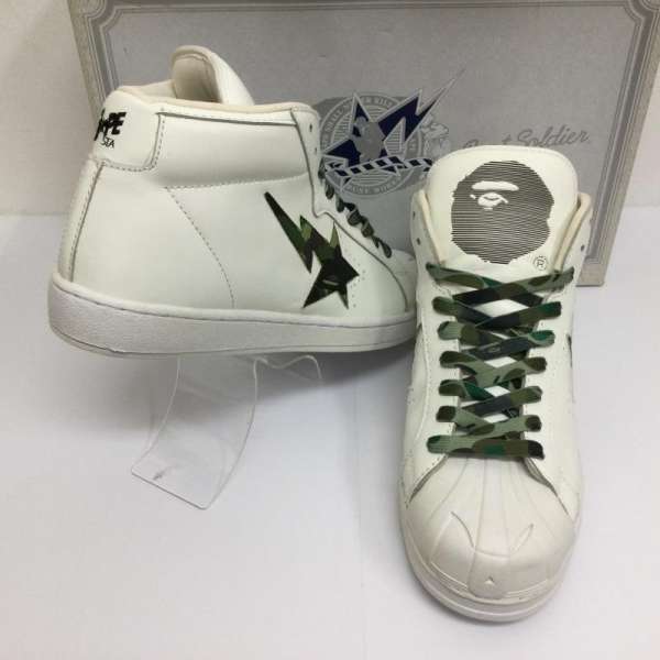 A BATHING APE AxCVOGCv Xj[J[ Xj[J[ Sneakers BAPE STA SKULL STA HI MID XJX^[ nCJbg U[Xj[J[ TʕX^[h? tyUSEDzyÒzyÁz10104968