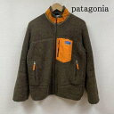 patagonia パタゴニア ジャンパー、ブルゾン ジャケット、上着 Jacket 白タグ 復刻 65643FA12 レトロX 子供服 フリース ボア ジャケット ロゴ 刺繍 KIDS' XL(14) キッズ【USED】【古着】【中古】10105200