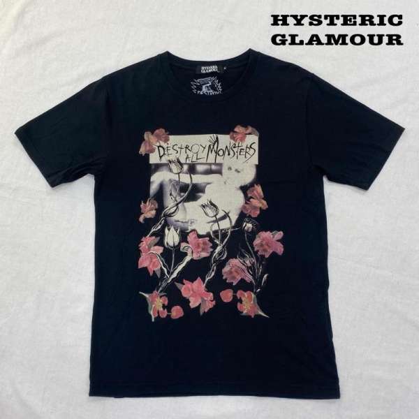 HYSTERIC GLAMOUR ヒステリックグラマー 半袖 Tシャツ T Shirt HYSTERIC GLAMOUR × DESTROY ALL MONSTERS コラボ 0232CT24 S【USED】【古着】【中古】10105532