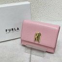 フルラ 三つ折り レザー コンパクト ウォレット -【USED】【古着】【中古】10106030