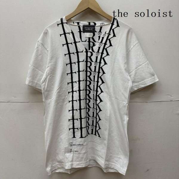 ソロイスト the soloist 白 / ホワイト X 黒 / ブラック プリント