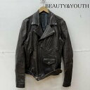 BEAUTY YOUTH ビューティアンドユース レザージャケット ジャケット 上着 Jacket ラムレザー ダブル ジャケット 羊革【USED】【古着】【中古】10106102