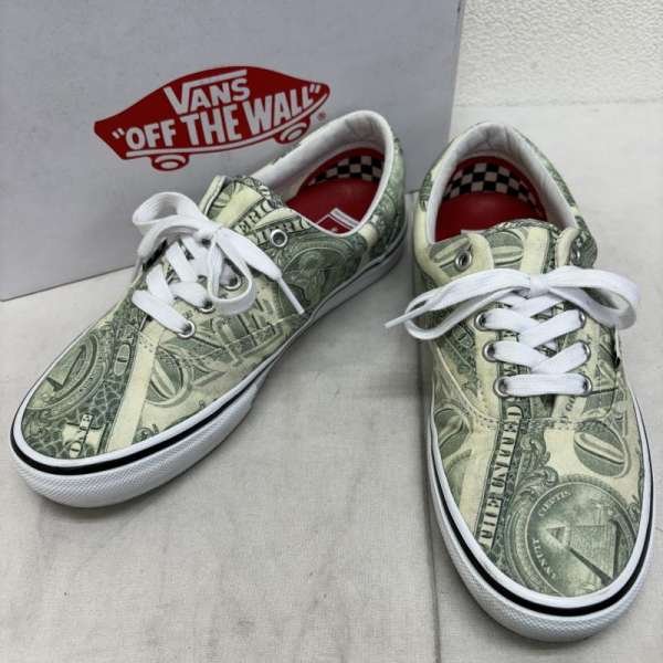 Supreme × Vans シュプリーム × バンズ スニーカー スニーカー Sneakers VN0A5FC9GRN 23SS Skate Era Suprme Dollar Bill スケート エラ ダラー ビル【USED】【古着】【中古】10106110