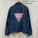 Guess QX Wp[Au] WPbgA㒅 Jacket GUESS ~ atmos ~ BADMOOD gvR{ MK3D8604AT Oversized Triangle Logo Denim Jacket fj WPbgyUSEDzyÒzyÁz10106317