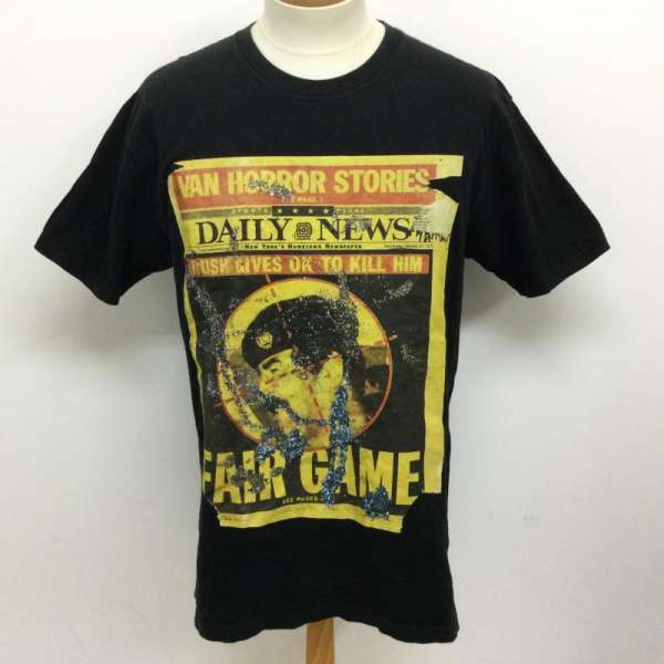 Supreme シュプリーム 半袖 Tシャツ T Shirt 16SS Dally News Tee Dash Snow Fair Game Newspaper Tee USA製 フォトプリント バックロゴ 半袖Tシャツ【USED】【古着】【中古】10106560