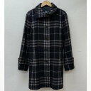 Burberry London バーバリーロンドン コート一般 コート Coat FN313-062-09 チェック柄 ウール スタンドカラー ベルト付【USED】【古着】【中古】10106567