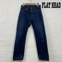 The Flat Head ザ フラットヘッド デニム ジーンズ パンツ Pants, Trousers Denim Pants, Jeans FLAT HEAD ストレート 3005 ボタンフライ 赤耳 セルビッチ W29 L36【USED】【古着】【中古】10107007