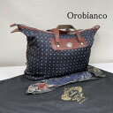 Orobianco オロビアンコ ショルダーバッグ ショルダーバッグ Shoulder Bag ショルダー バッグ ハンドバッグ 総柄 小紋柄 レザー ロゴ 刻印 2way【USED】【古着】【中古】10107130