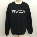 RVCA ルーカ 長袖 トレーナー Sweat, Sweatshirt BA042004 クルー 長袖 ビッグルーカ 裏起毛 プルオーバー スウエット トレーナー10107304