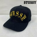 STUSSY ステューシー キャップ 帽子 Cap STUSSY オールドイングリッシュ OLD ENGLISH 6パネルキャップ【USED】【古着】【中古】10107378