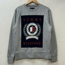 TOMMY HILFIGER トミーヒルフィガー 長袖 トレーナー Sweat, Sweatshirt エンブレム ロゴ 刺繍 クルーネック スウェット【USED】【古着】【中古】10107514