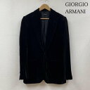 GIORGIO ARMANI ジョルジオアルマーニ ジャケット、ブレザー ジャケット、上着 Jacket ベロア ベルベット スーツ ジャケット テーラードジャケット ブレザー シングル シルク混【USED】【古着】【中古】10107675