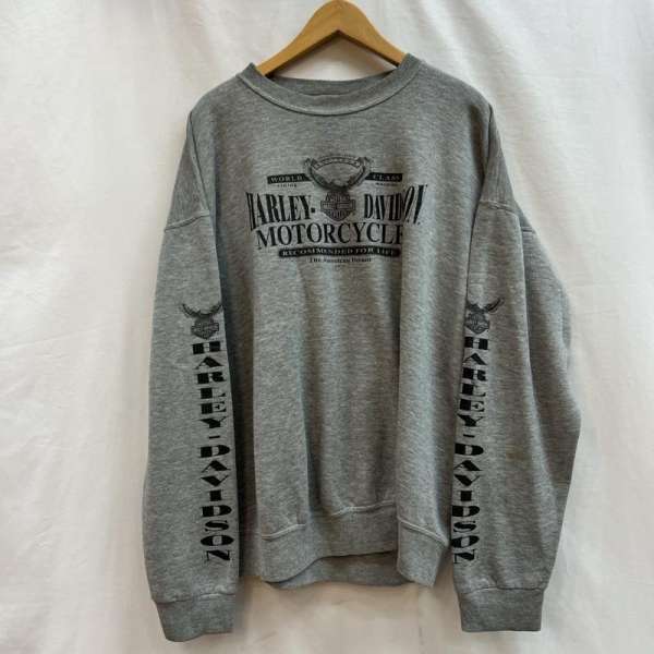 Harley-Davidson ハーレーダビッドソン 長袖 トレーナー Sweat, Sweatshirt 1997年 USA製 ロゴプリント スウェット 90s ヴィンテージ【USED】【古着】【中古】10107711