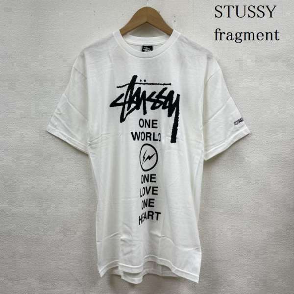 STUSSY ステューシー 半袖 Tシャツ T Shirt FRAGMENT DESIGN ONE WORLD ONE LOVE チャリティ 半袖Tシャツ【USED】【古着】【中古】10107961