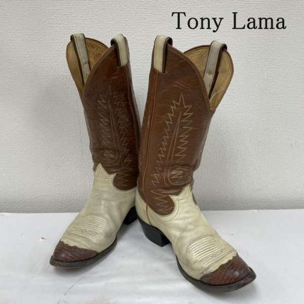 Tony Lama トニーラマ ウエスタンブーツ ブーツ Boots Western Boots, Cowboy Boots ウエスタン ツートーン カウボーイ ブーツ ロカビリー 6214【USED】【古着】【中古】10107996