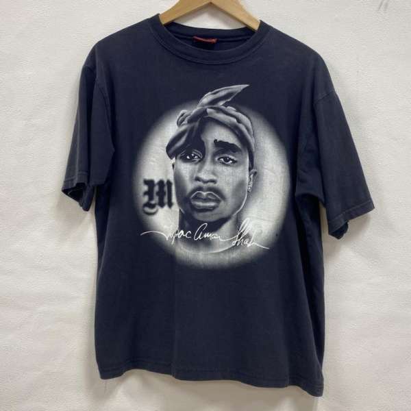 USED 古着 半袖 Tシャツ T Shirt MAKAVELI マキャベリ 2PAC ラップ Tシャツ HIP-HOP ヒップホップ 16-1810108035