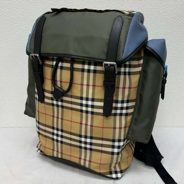 BURBERRY バーバリー リュックサック、デイバッグ リュックサック、デイパック Backpack, Knapsack, Day Pack 8005407 ミディアム バックパック ナイロン ビンテージチェック ミックス【USED】【古着】【中古】10108733