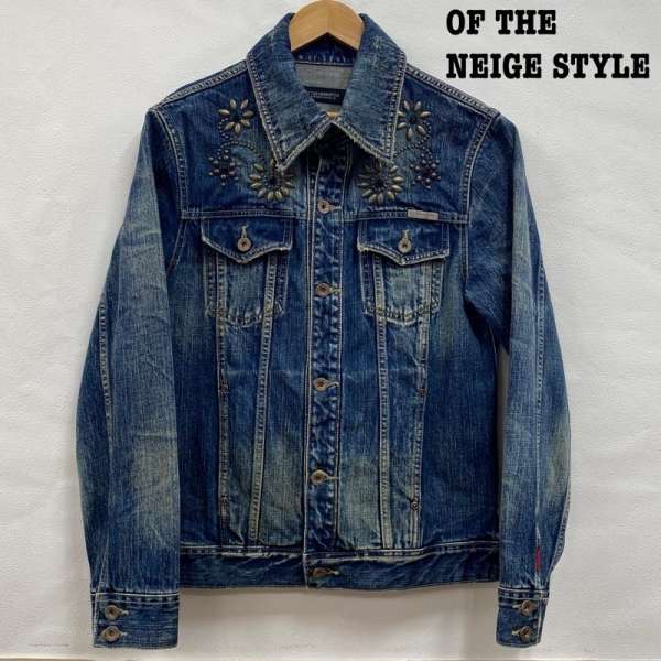 OF THE NEIGE STYLE オブザネージュスタイル ジャンパー ブルゾン ジャケット 上着 Jacket OF THE NEIGE-STYLE スタッズ デニムジャケット 46【USED】【古着】【中古】10108781