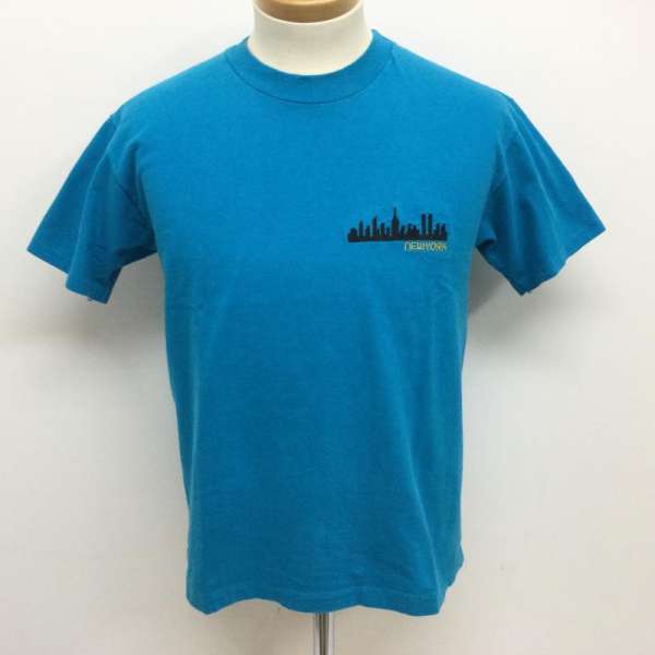 HANES ヘインズ 半袖 Tシャツ T Shirt 90年代 BEEFY-T ヘインズビーフィータグ newyorkロゴ刺繍 半袖Tシャツ ヴィンテージ TEE10108911