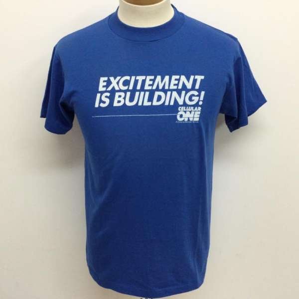 HANES ヘインズ 半袖 Tシャツ T Shirt 90’s USA製 Fifty-Fifty 半袖Tシャツ EXCITEMENT IS BUILDINGロゴプリント ヴィンテージ TEE10108916