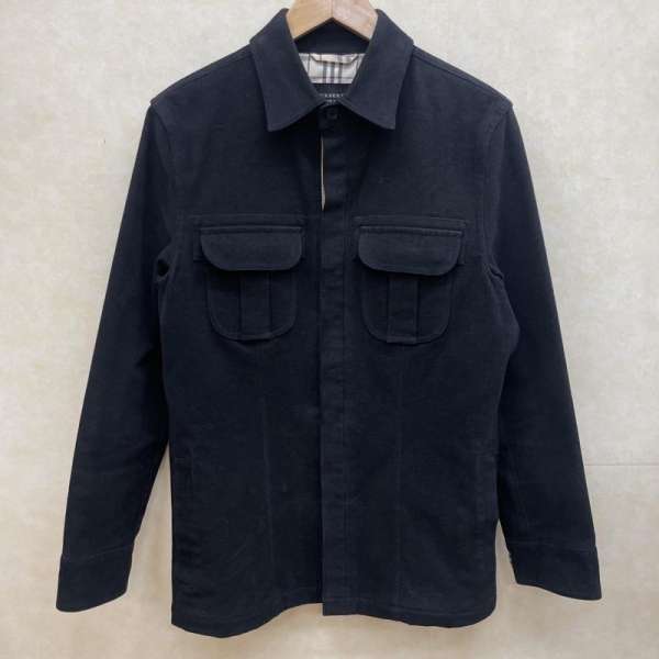 BURBERRY BLACK LABEL バーバリーブラックレーベル ジャケット、ブレザー ジャケット、上着 Jacket BMP15-306-09 モールスキンシャツジャケット フライフロント【USED】【古着】【中古】10109169