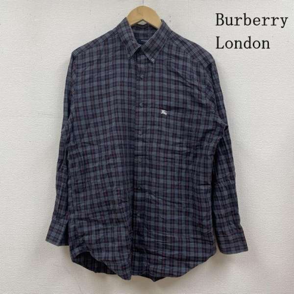 Burberry London バーバリーロンドン 長袖 シャツ、ブラウス Shirt, Blouse 長袖 ボタンダウンシャツ ブラウス ノバチェック ホースロゴ 刺繍【USED】【古着】【中古】10109210