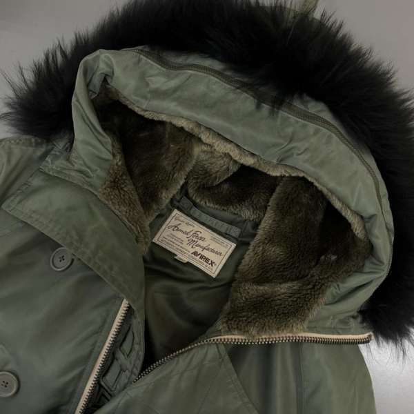 フォーサーティ AVIREX アビレックス 6162199 ロゴ 刺繍 N-3B ミリタリー フライト メンズ M【USED】【古着】【中古】10110029