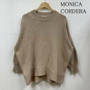 古着 MONICA CORDERA モニカコルデラ ニット セーター クルーネック リブ 表記無し【USED】【古着】【中古】10110378(4)