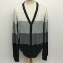 DIESEL ディーゼル 長袖 カーディガン Cardigan ボーダー柄 コットン×ナイロン カーディガン【USED】【古着】【中古】10111044