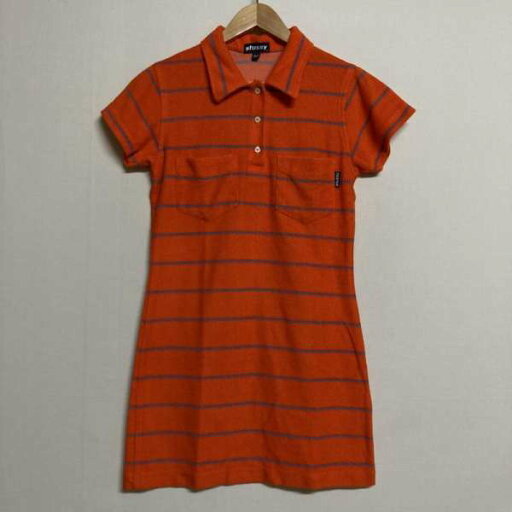 STUSSY ステューシー ミニスカート ワンピース One-Piece Mini Skirt, Short Skirt STUSSY ボーダー 半袖 パイル地 ポロワンピース【USED】【古着】【中古】10112845 STUSSY ステューシー ミニスカート ワンピース One-Piece Mini Skirt, Short Skirt STUSSY ボーダー 半袖 パイル地 ポロワンピース【USED】【古着】【中古】10112845