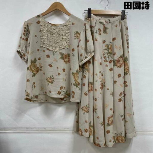 USED 古着 セットアップ セットアップ Set Up, Ensemble 田園詩 パフスリーブ【USED】【古着】【中古】10115451 USED 古着 セットアップ セットアップ Set Up, Ensemble 田園詩 パフスリーブ【USED】【古着】【中古】10115451