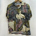 USED 古着 半袖 シャツ、ブラウス Shirt, Blouse SPIRE california USA製 レーヨン オープンカラー アロハシャツ【USED】【古着】【中古】10115455