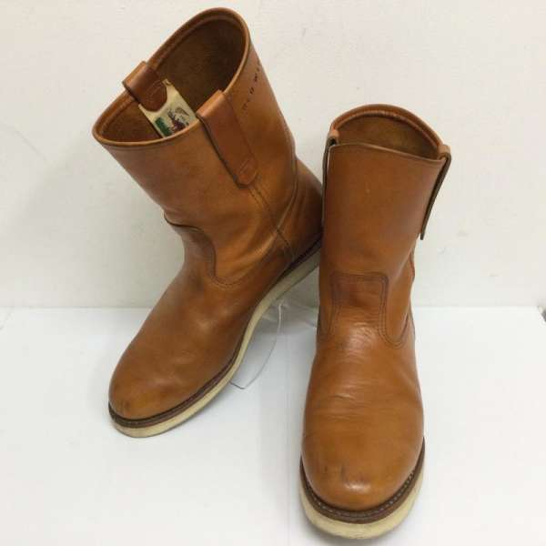 RED WING レッドウィング 一般 ブーツ Boots 9866 PECOS ペコス ゴールドラセット セコイア アイリッシュセッター ペコスブーツ 復刻犬タグ Eワイズ【USED】【古着】【中古】10116078