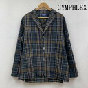 GYMPHLEX ジムフレックス 長袖 シャツ、ブラウス Shirt, Blouse カジュアル テーラード ジャケット ネルシャツ チェック柄 3B J-11...
