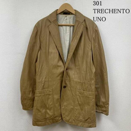 USED 古着 レザージャケット ジャケット、上着 Jacket 301 TRECHENTOUNO トレチェントウノ 牛革 本革 カウレザー テーラード ジャケット【USED】【古着】【中古】10120159 USED 古着 レザージャケット ジャケット、上着 Jacket 301 TRECHENTOUNO トレチェントウノ 牛革 本革 カウレザー テーラード ジャケット【USED】【古着】【中古】10120159
