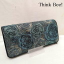 Think Bee! シンクビー 長財布 財布 Wallet Long Wallet 薔薇 ローズ フラワーモチーフ 長財布【USED】【古着】【中古】1012...