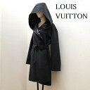 LOUIS VUITTON ルイヴィトン コート一般 コート Coat ジャイアント モノグラム シルク混 シグネチャー フーデッド ラップコート FJC022...