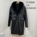 COMME CA DUMODE コムサデモード コート一般 コート Coat フォックスファー 羊革 ラムレザー ロング コート スナップボタン ファー取り外し可能【USED】【古着】【中古】10124676(4)
