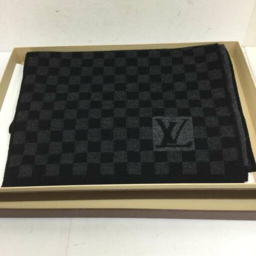 LOUIS VUITTON ルイヴィトン マフラー マフラー Long Scarf M74200/エシャルプ/プティ/ダミエ/マフラー/ウール/BLK/総柄/ユニセックス【USED】【古着】【中古】10125941 LOUIS VUITTON ルイヴィトン マフラー マフラー Long Scarf M74200/エシャルプ/プティ/ダミエ/マフラー/ウール/BLK/総柄/ユニセックス【USED】【古着】【中古】10125941