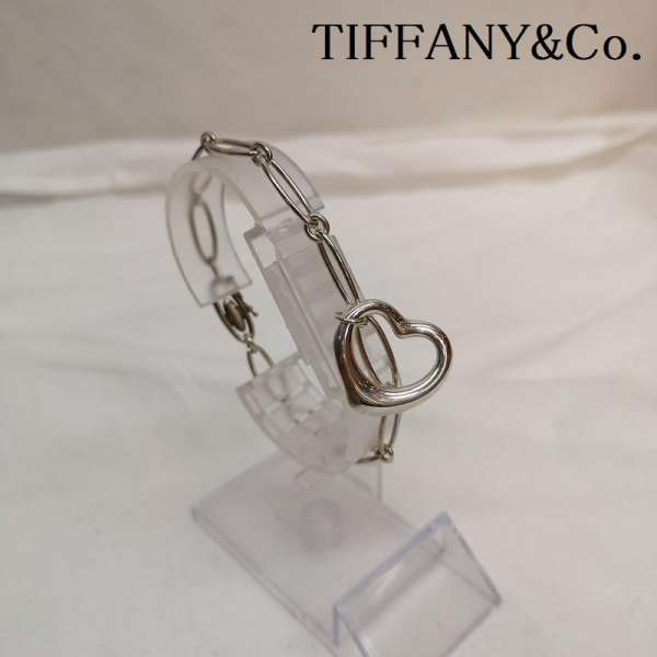 TIFFANY&amp;Co. ティファニー ブレスレット、バングル アクセサリー Accessory Bracelet, Bangle エルサペレッティ オープンハート SV925 シルバー ブレスレット バングル【USED】【古着】【中古】10126179