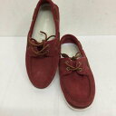 Timberland ティンバーランド スリッポン スリッポン Slip-on Shoes, Slip-ons デッキシューズ スウェード ワイン【USED】【古着】【中古】10126655