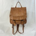 レザー レザー リュックサック、デイバッグ リュックサック、デイパック Backpack, Knapsack, Day Pack レザーリュックサック ブラウン...