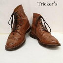 トリッカーズ MALTON カントリー レースアップ ブーツ ウイングチップ UK:7.5【USED】【古着】【中古】10127900