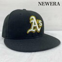 ニューエラ 59FIFTY OFFICIAL ON-FIELD CAP MLB オークランド アスレチックス -【USED】【古着】【中古】10128669