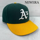 ニューエラ 59FIFTY OFFICIAL ON-FIELD CAP MLB オークランド アスレチックス -【USED】【古着】【中古】10128670