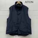 エイトン TECHNO COTTON RECYCLED WOOL PADDED VEST ナイロン 中綿 ベスト 7094254 46【USED】【古着】【中古...