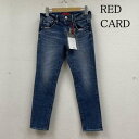レッドカード 26404-akm Anniversary Crop カットオフ ストレッチ クロップド デニム パンツ ジップフライ 細め サイズ22 -【US...