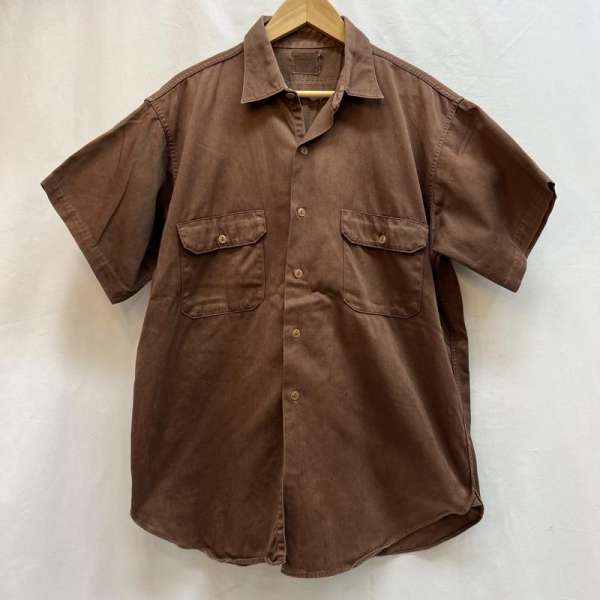 シアーズ 〜60s ROUGHSHOD TWILL ワークシャツ 後染め ヴィンテージ -【USED】【古着】【中古】10132436