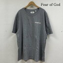 フィアーオブゴッド ESSENTIALS 半袖 Tシャツ Shirt ロゴ プリント クルーネック シャツ カットソー L【USED】【古着】【中古】10132951(4)